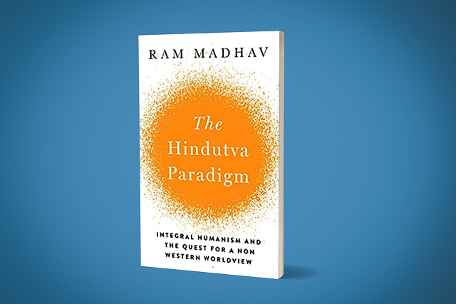 The cover of Ram Madhav's book The Hindutva Paradigm: Integral Hinduism and the Quest for a Non-Western Worldview.