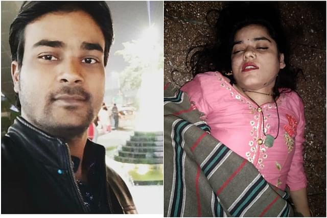 Left: Fayeem Qureshi
Right: Varsha Raghuvanshi after her ‘suicide’ on Friday