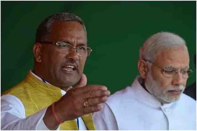 Former Uttarakhand Chief Minister Trivendra Singh Rawat and Prime Minister Narendra Modi (Facebook) 