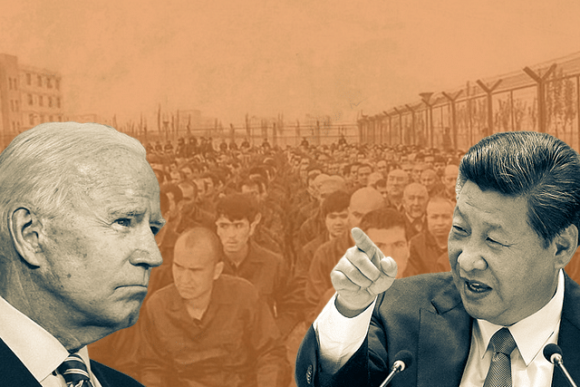 Xi Jinping and Joe Biden.