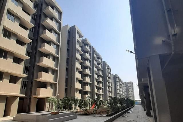 Housing units completed under PMAY-U in Uttar Pradesh (@HardeepSPuri/Twitter)