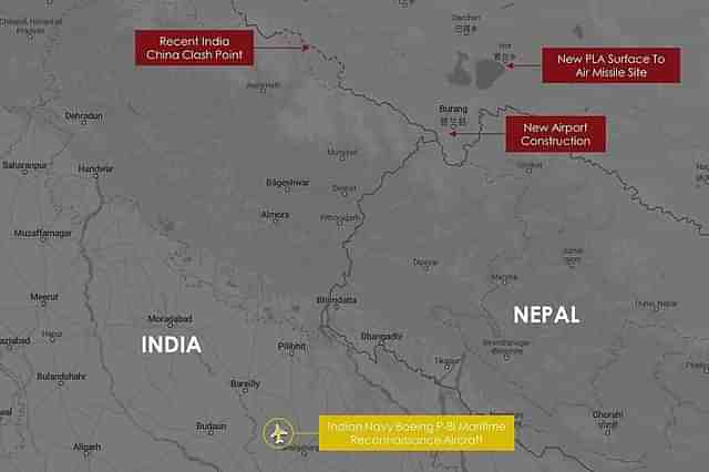 The submarine-hunting aircraft appeared to be heading towards India's boundary with Tibet in Uttarakhand. (@detresfa_/Twitter)