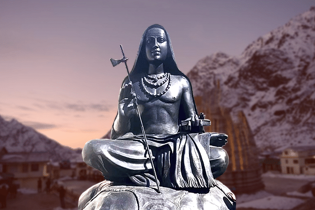 The Adi Shankara statue at Kedarnath 