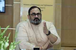 Union Minister of State for Electronics and Information Technology, Rajeev Chandrasekhar.