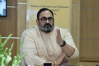Union Minister of State for Electronics and Information Technology Rajeev Chandrasekhar.