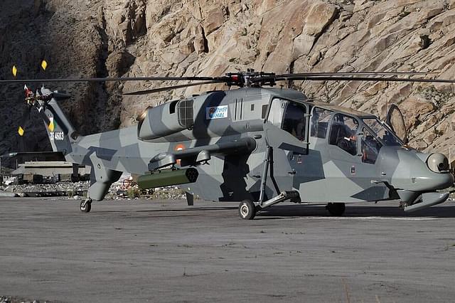 Light Combat Helicopter in Ladakh. 
