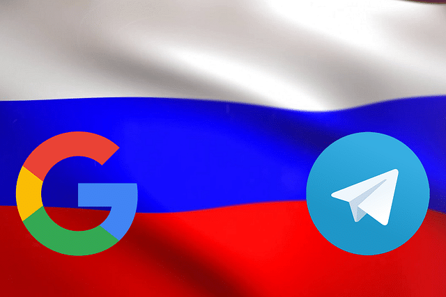 Russia fines Google and Telegram