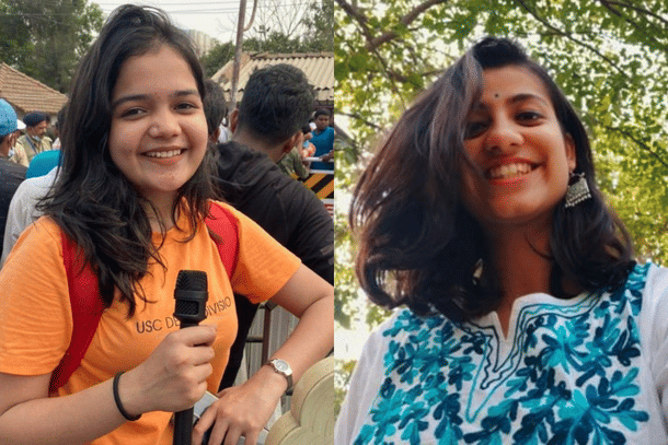 Samriddhi K Sakunia (left, source: Facebook) and Swarna Jha (right, source: Twitter)