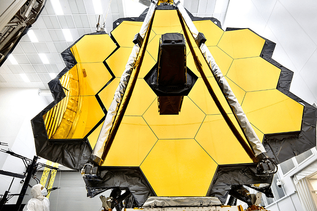 The James Webb Space Telescope is on track for a launch date of 22 December. (Photo: NASA Webb Telescope/Twitter)