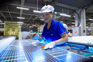 Solar panel manufacturing