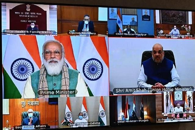 PM Modi in a meeting