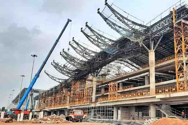 Chennai Airport terminal under construction (AAI)