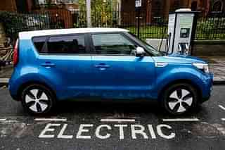 Kia Soul EV being charged in London. A Representative Image (Miles Willis / Stringer via Getty Images)