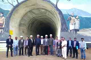A tunnel built for Bairabi-Sairang Rail line in Mizoram. (Indian Railways)
