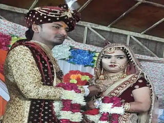 A picture from the wedding of Mohan and Tanishka on 1 December