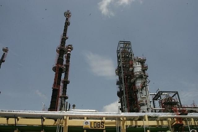 The BPCL refinery in Mumbai. (Manoj Patil/Hindustan Times via GettyImages)