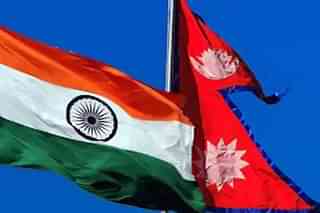 India and Nepal's national flag