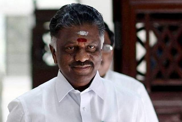 Former Tamil Nadu chief minister, O Panneerselvam.