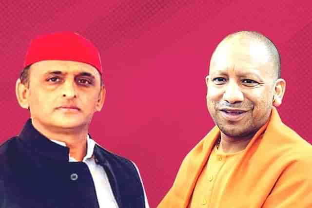 Akhilesh Yadav and CM Yogi Adityanath.