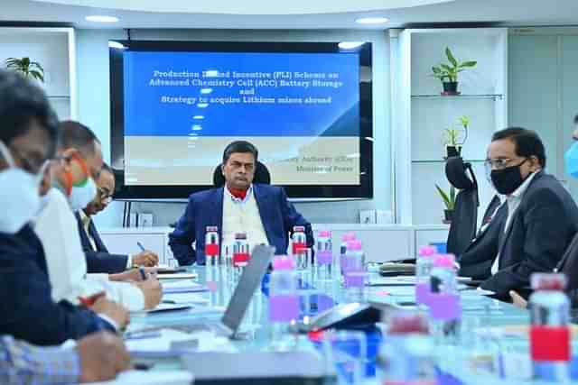 Union Power Minister R K Singh (Pic Via PIB Website)