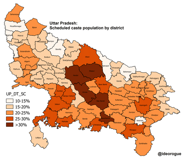In Maps How The Reserved Seats In UP Voted In 2017 And '19, And What
