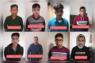 Pictures of the arrested men as released by UP ATS