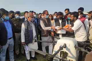 Dignitaries at Gwalior Drone Mela (PIB)