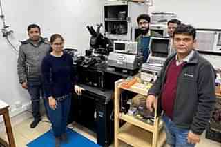Professor Y S Chauhan with his team at Nanolab, IIT Kanpur |(Pic Via PIB Website)