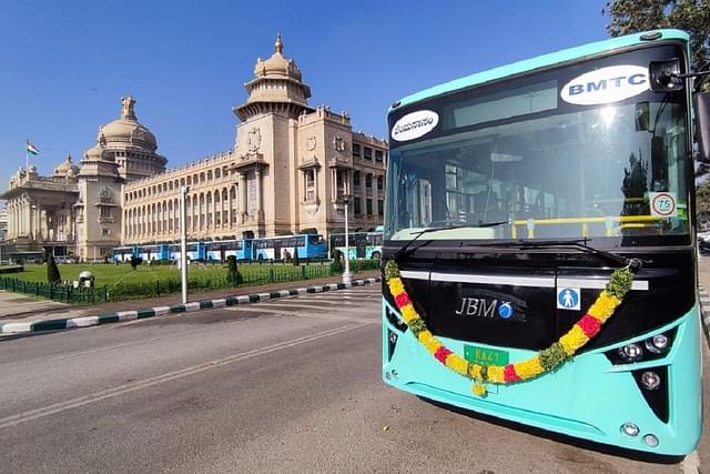 Bengaluru's electric buses (@ChristinMP_TOI/Twitter)