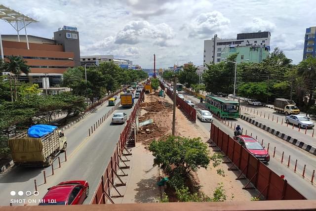 ORR Metro Barricading work completed between Bellandur to Iblur