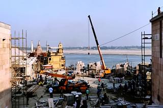The view of the Ganga from the viewing gallery