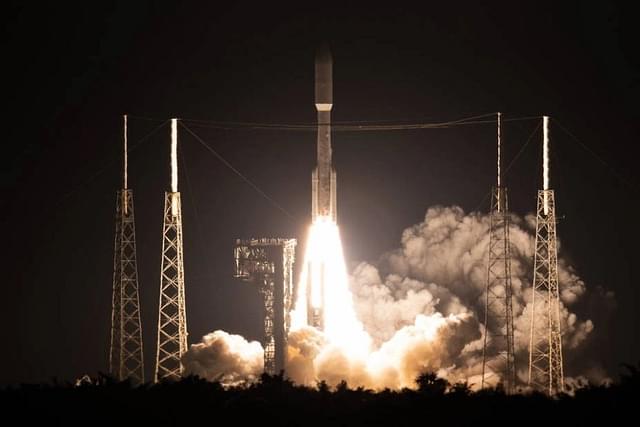 NASA's LCRD launched aboard the Space Test Program Satellite-6 on a United Launch Alliance Atlas V rocket from Cape Canaveral Space Force Station. (Credits: NASA/Joel Kowsky)