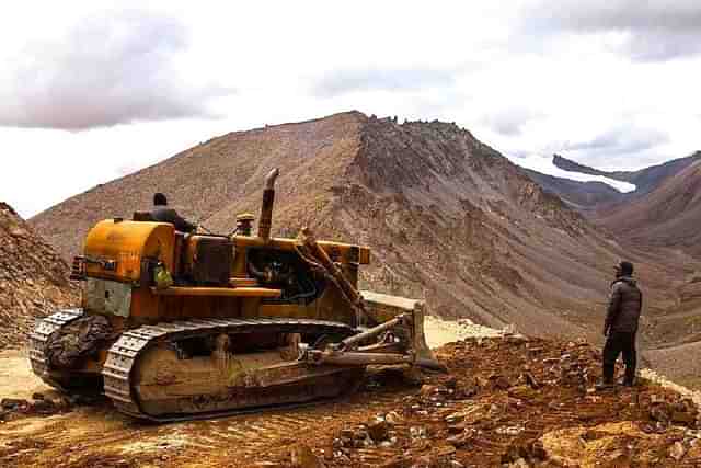 Road construction in border areas. (Representative Image/@EvClimateChange/Twitter)