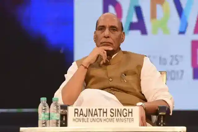 Union Home Minister, Rajnath Singh. (Sonu Mehta/Hindustan Times)