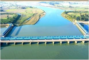 The Saryu Barrage at Bahraich (Twitter)