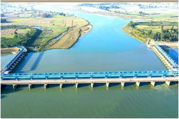 The Saryu Barrage at Bahraich (Twitter)