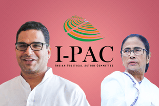 Prashant Kishor (left) and CM Mamata Banerjee (right)