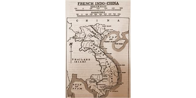 Map of French Indochina
