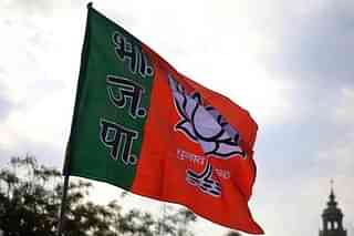 The Bharatiya Janata Party (BJP) flag.