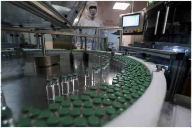 The vaccine assembly line at Serum Institute, Pune.
