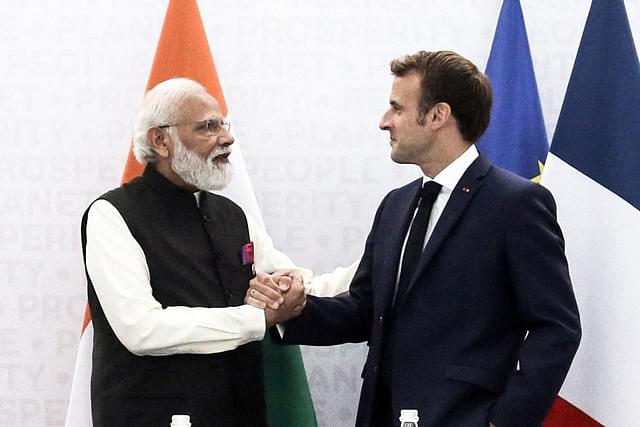 PM Modi and French President Macron 