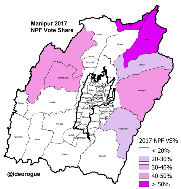 Map 6 NPF Vote Share 2017. (Open in new tab to enlarge)