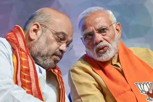 Prime Minister Narendra Modi with Home Minister Amit Shah (Representative Image)