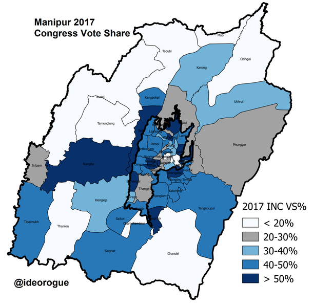 Map 4 Congress Vote Share 2017. (Open in new tab to enlarge)
