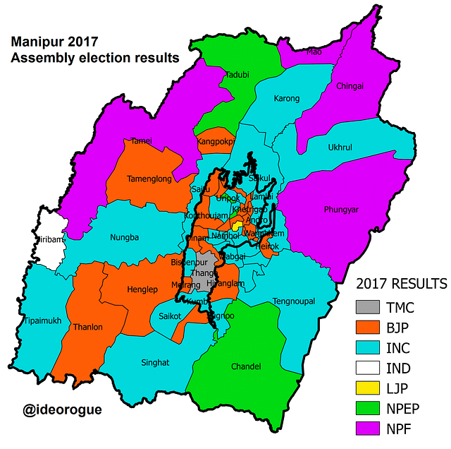 Map 2: 2017 Assembly election results. (Open in new tab to enlarge)