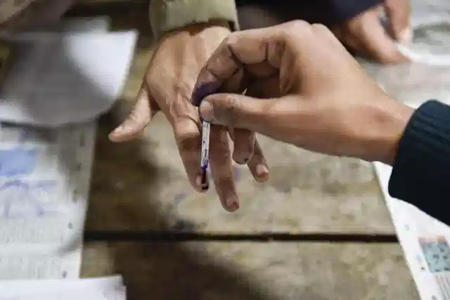 A voter getting inked  (Representative Image)