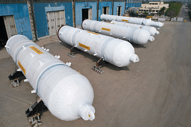 L&T critical renewable diesel reactors (Pic Via Twitter)