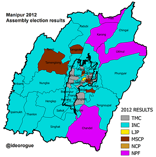 Map 1: 2012 Assembly election results. (Open in new tab to enlarge)
