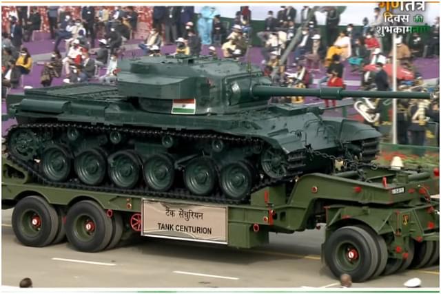 The Centurion tank being displayed at the Republic Day Parade 2022 