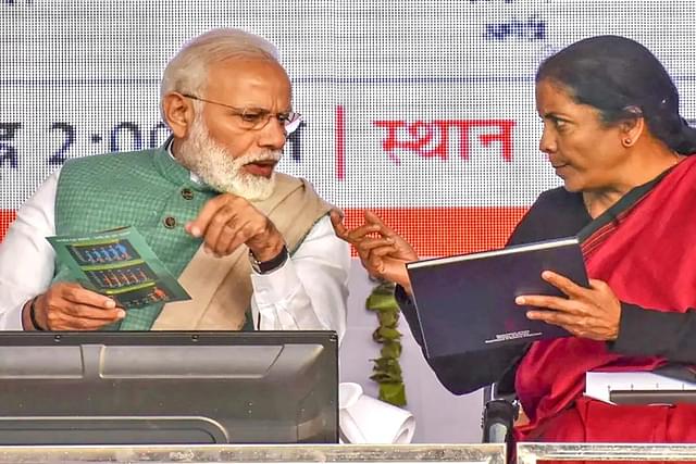 PM Modi and Nirmala Sitharaman 